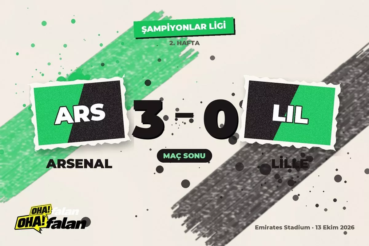 Arsenal, Lille karşısında 7 dakikada 3 gol buldu