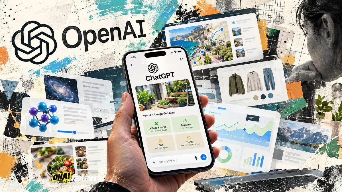 Aydınlık ve modern bir çalışma masasında akıllı telefon, tablet ve dizüstü bilgisayar ekranlarından taşan üç boyutlu grafikler, etkileşimli kartlar ve veri görselleştirmeleri. Açık renkli, çağdaş editöryal illüstrasyon.
