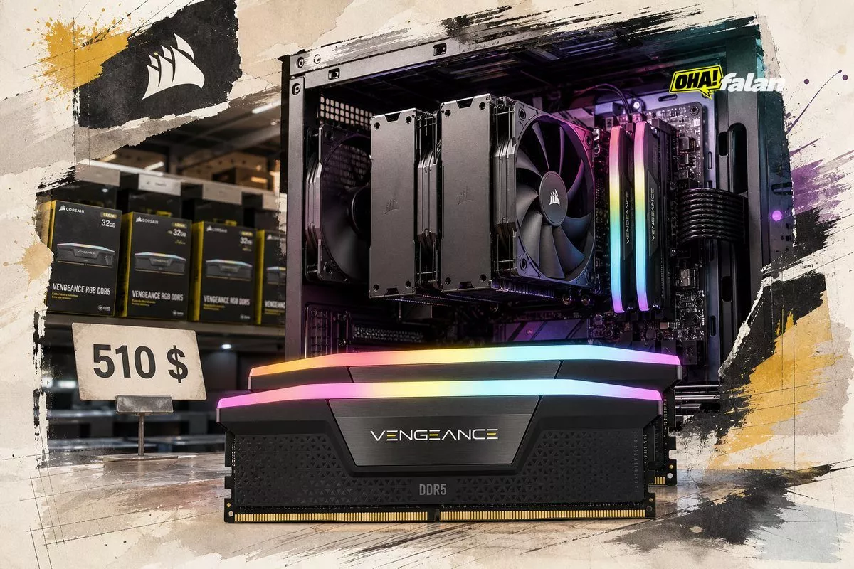 Corsair Vengeance RGB 32 GB DDR5-6.000 kiti 510 dolara indi