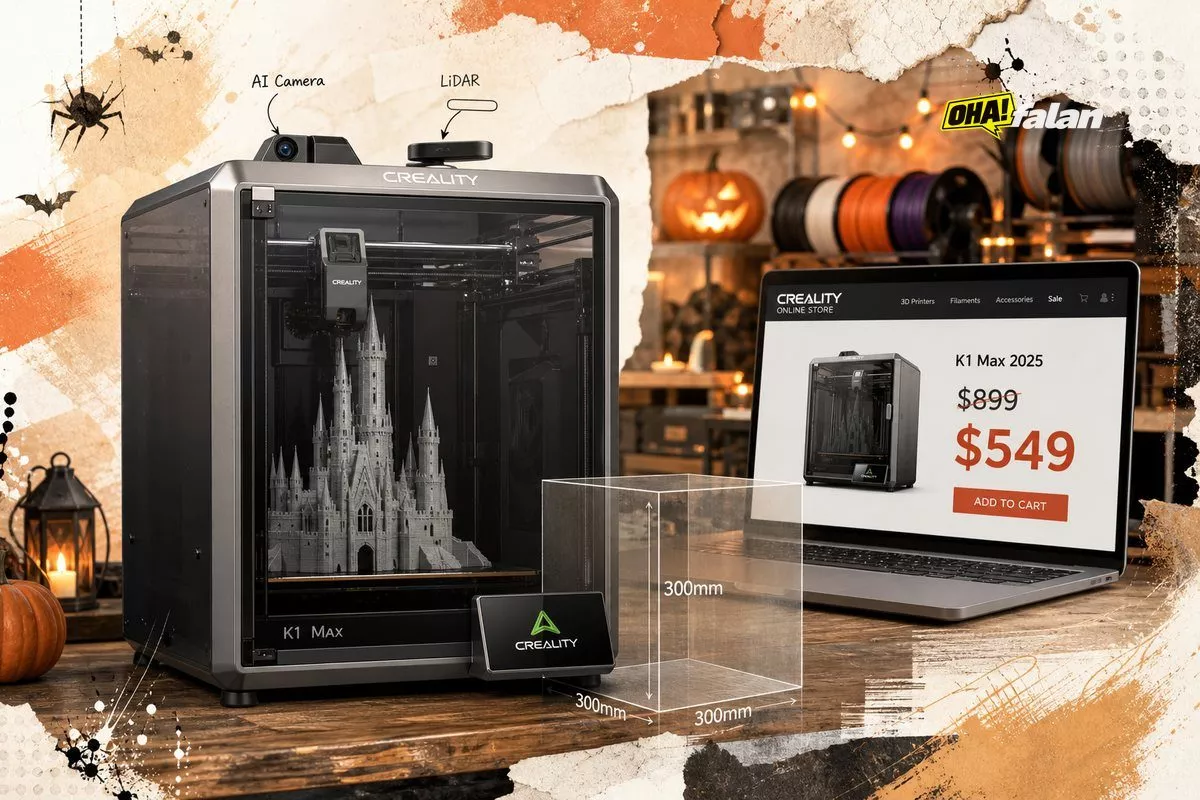 Creality K1 Max 2025, Cadılar Bayramı indiriminde 549 dolar