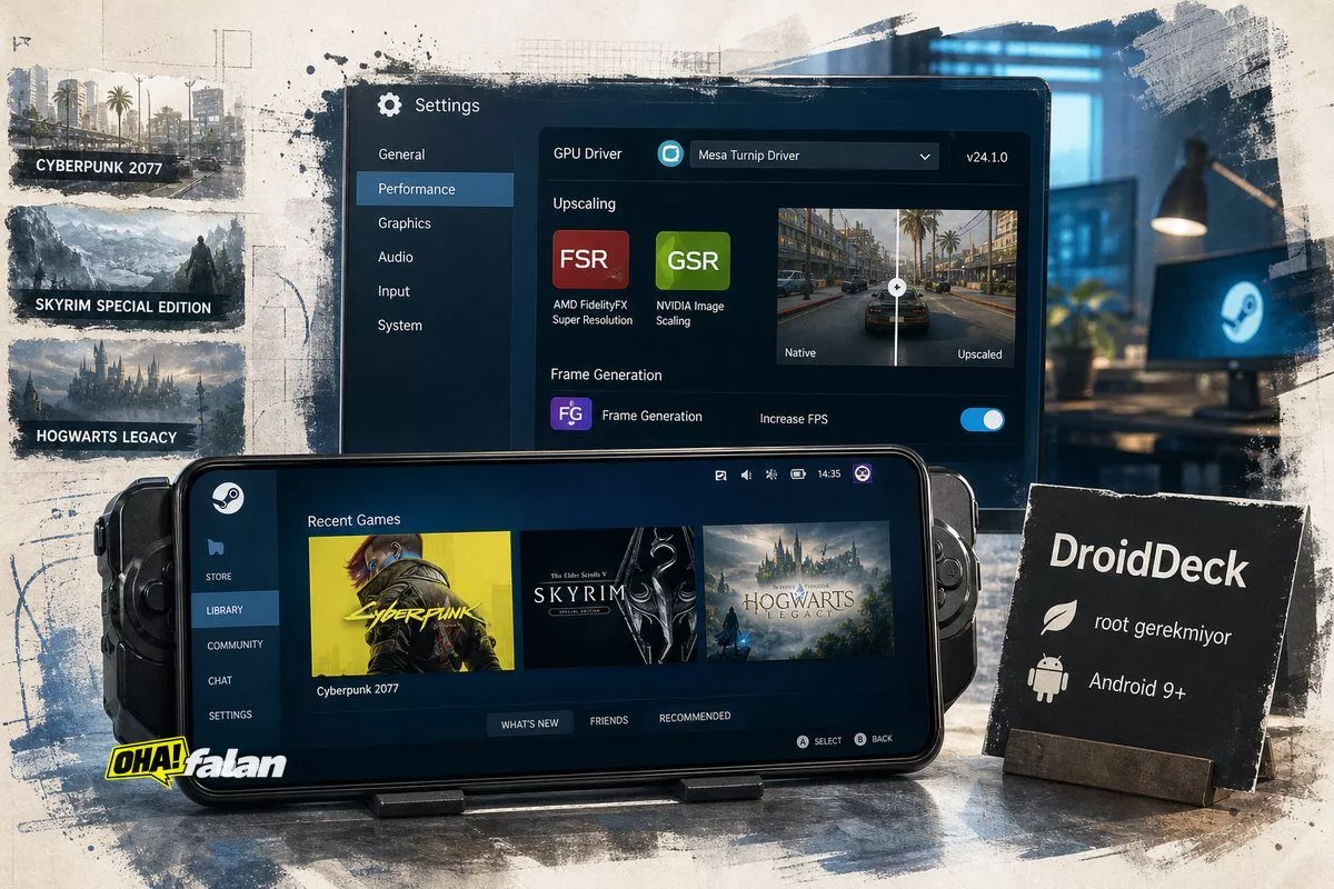 DroidDeck, Steam’i Android’de yerel olarak çalıştırıyor