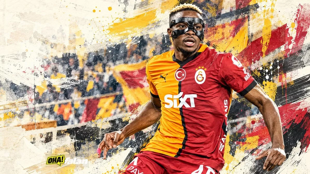 Galatasaray’da Osimhen antrenmanın bir bölümünde yer aldı