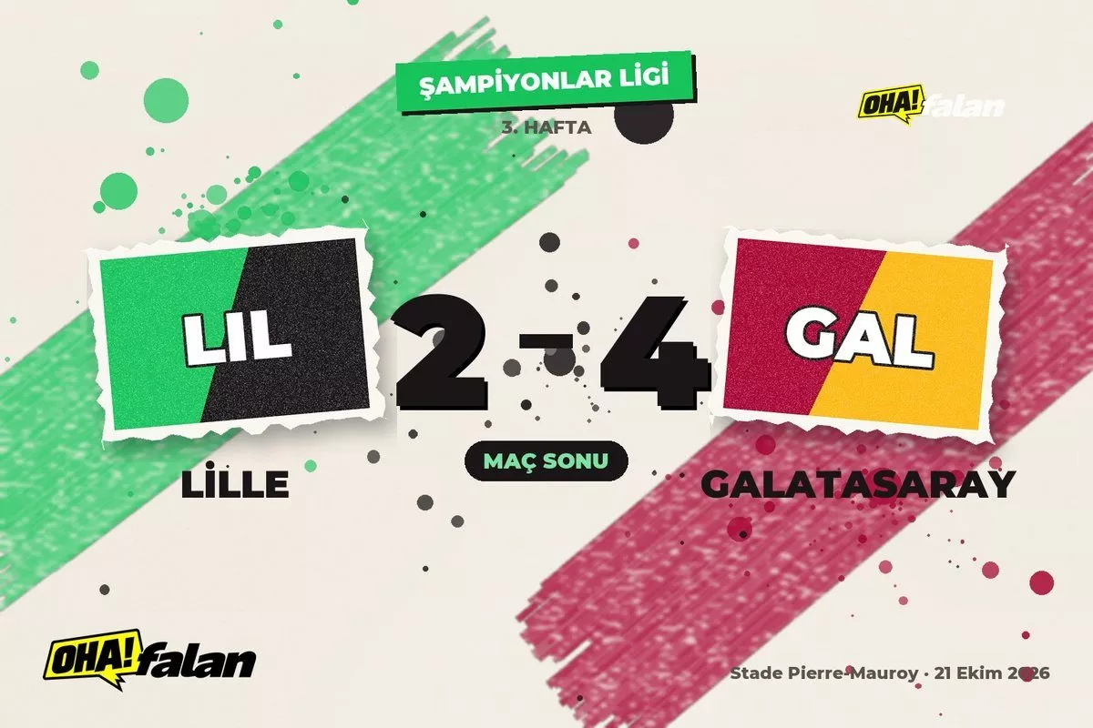 Galatasaray, Lille deplasmanında 2-2’den 4-2’ye gitti