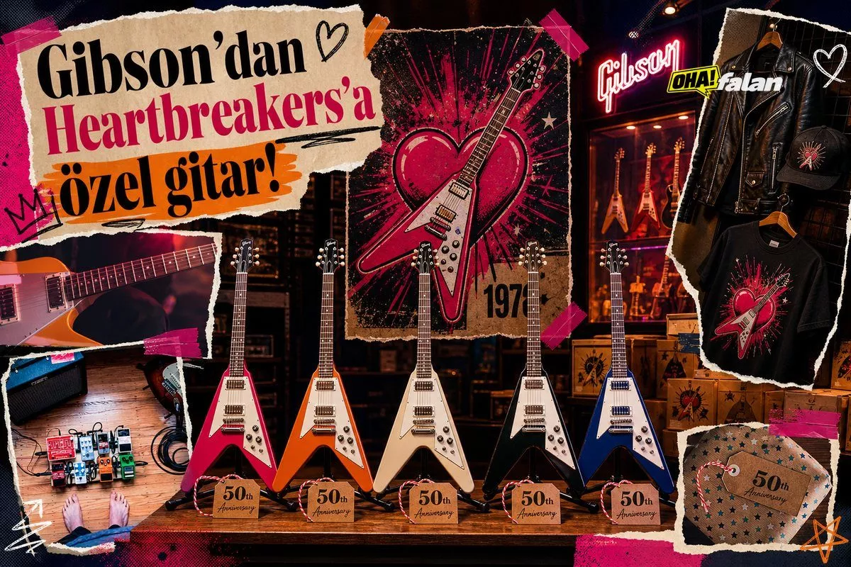Gibson, Heartbreakers’ın 50. yılı için Flying V serisi duyurdu