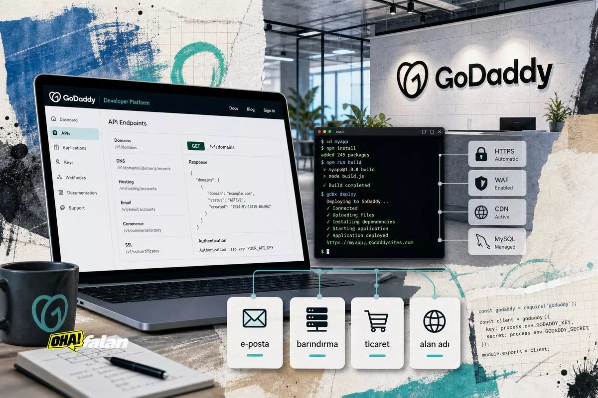 GoDaddy, yapay zekâ ajanları için e-posta ve barındırma API’leri açtı