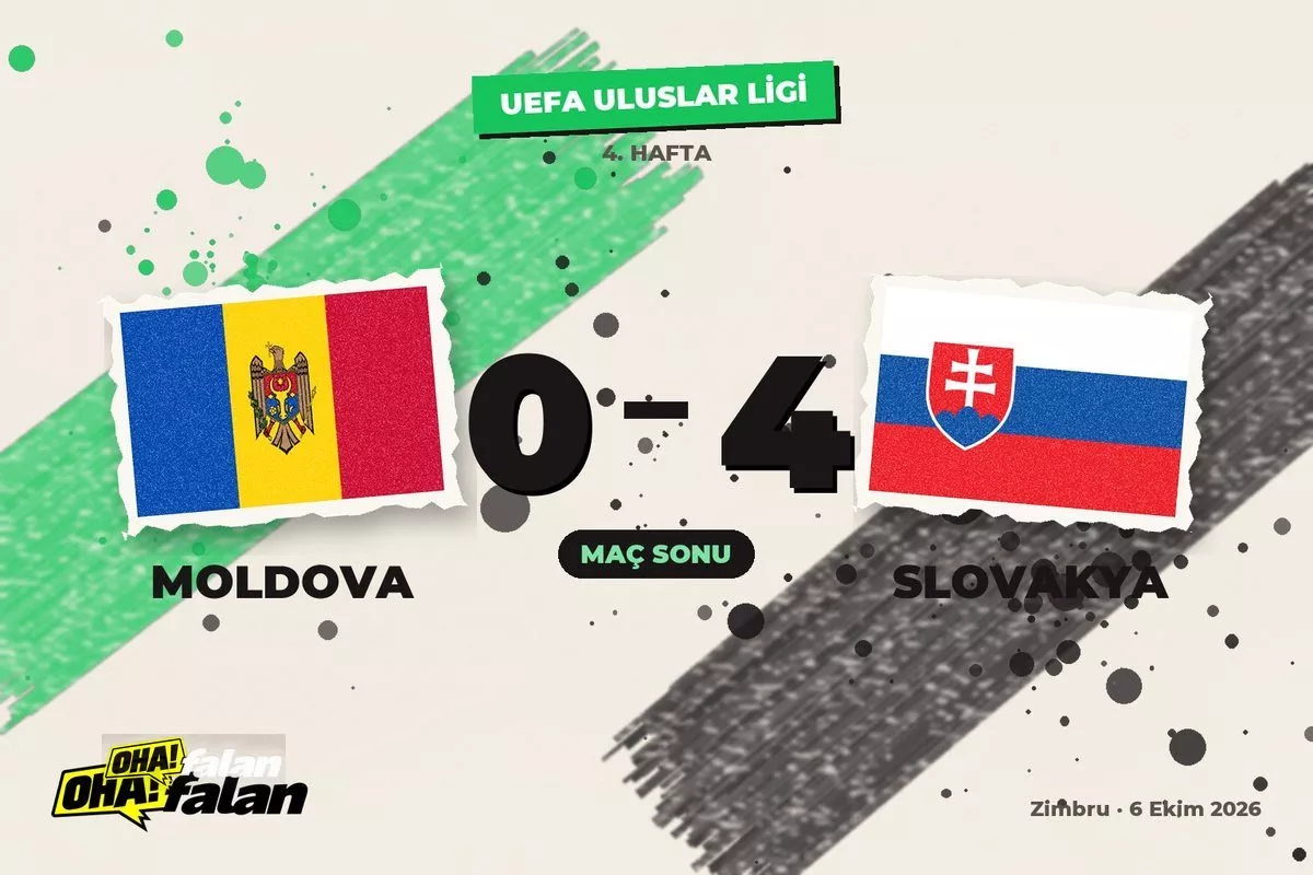 Haraslín öne çıktı, Slovakya Kişinev’de 4 gol buldu