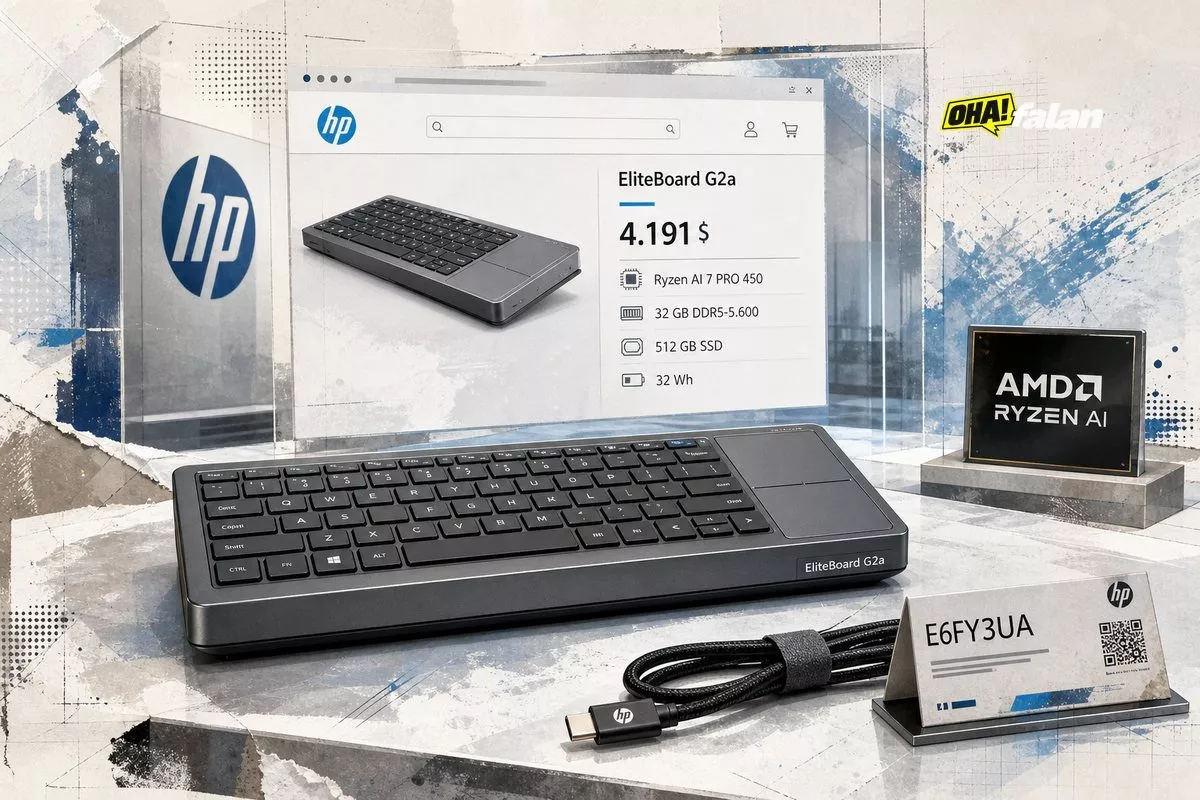 HP EliteBoard G2a klavyeli PC, 4.191 dolara listelendi