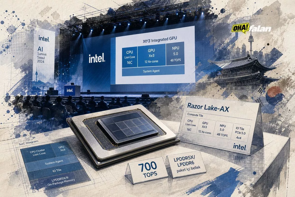 Intel, Razor Lake-AX için 700 TOPS yapay zekâ gücü açıkladı