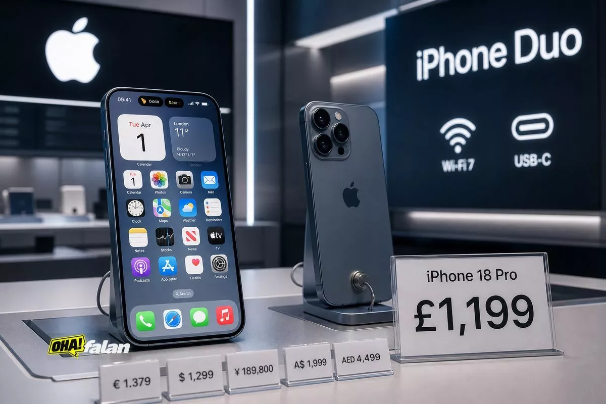 iPhone 18 Pro 1.199 sterlinden satışa çıktı, fiyat 100 sterlin arttı