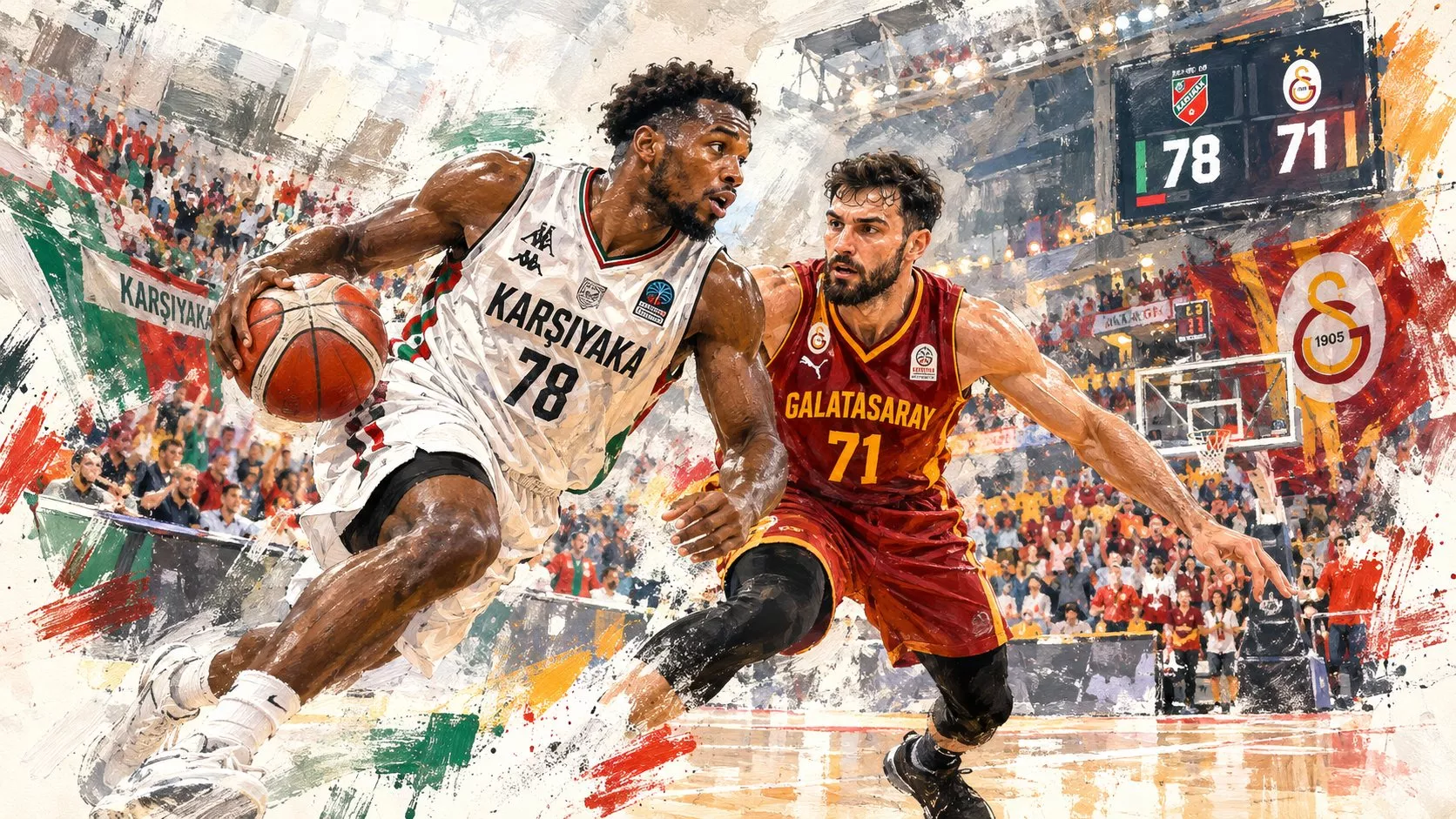 Karşıyaka, Galatasaray’ı uzatmada 78-71 yendi