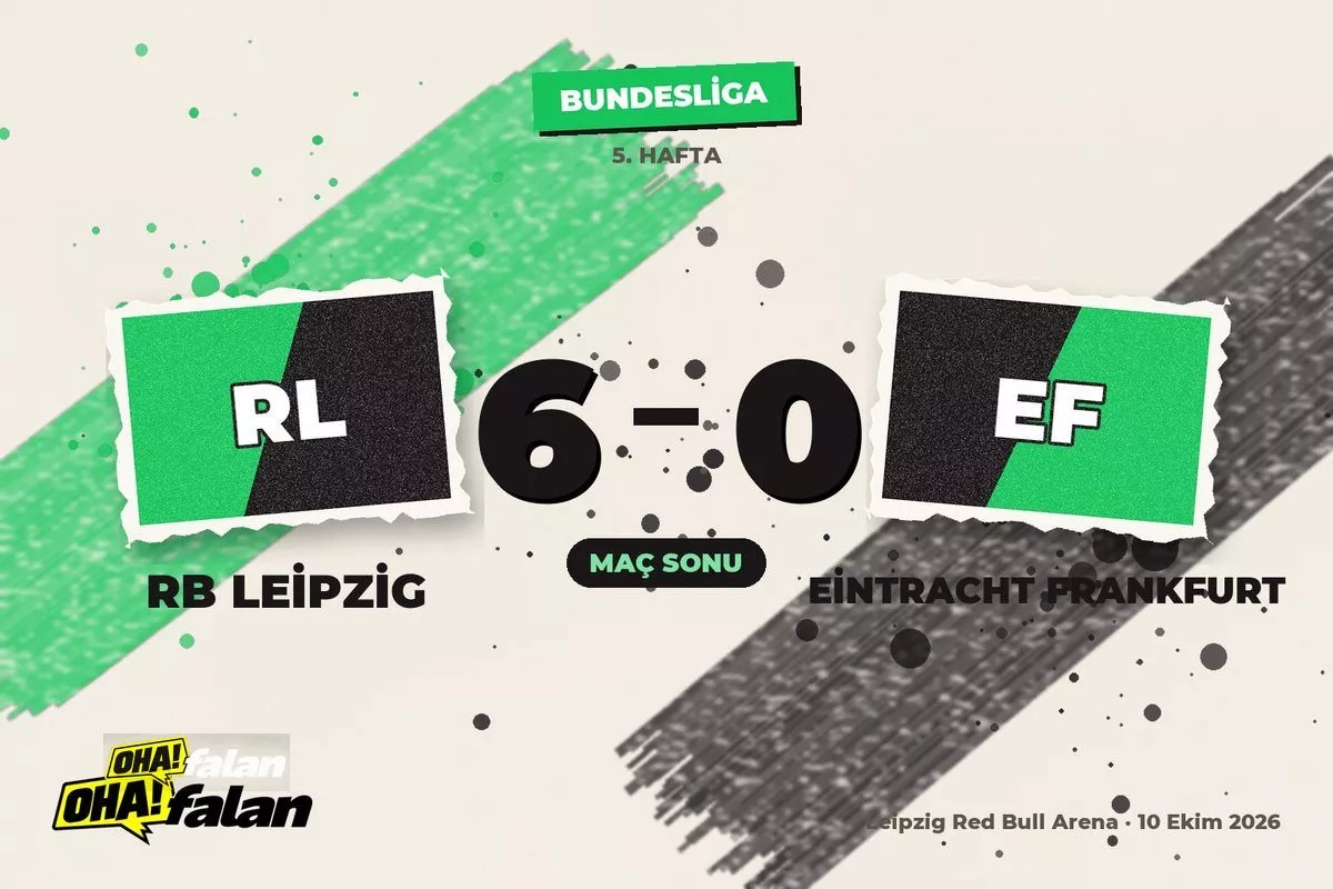 Leipzig, Frankfurt’u 1 dakikada açtı, 6-0’la bitirdi
