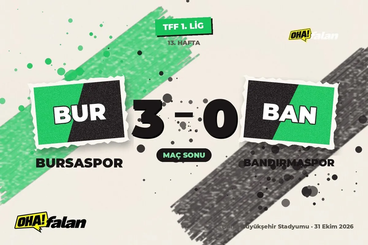 Lewis Baker’ın iki golüyle Bursaspor, Bandırmaspor’u ilk 23 dakikada çözdü