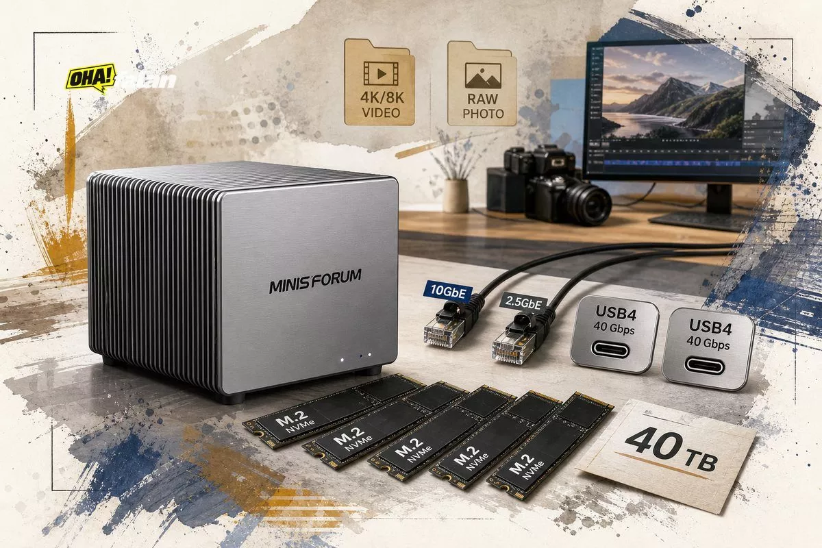 MINISFORUM S5: 5 yuvalı fansız, tamamen flaş NAS duyuruldu