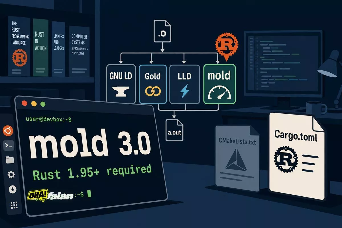 Mold 3.0 yayımlandı: bağlayıcı Rust’a taşındı