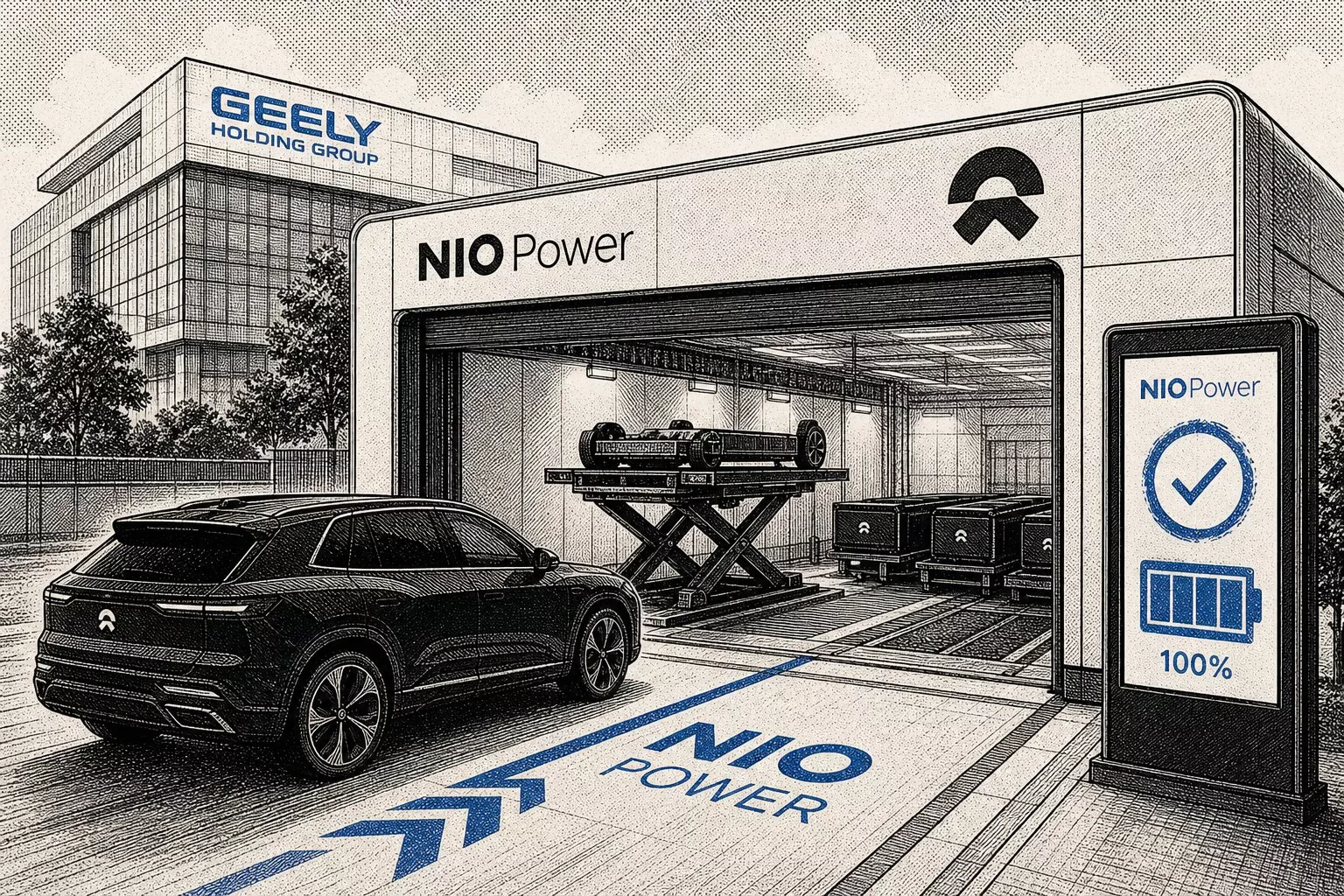 Nio ve Geely batarya değiştirme istasyonları için anlaştı