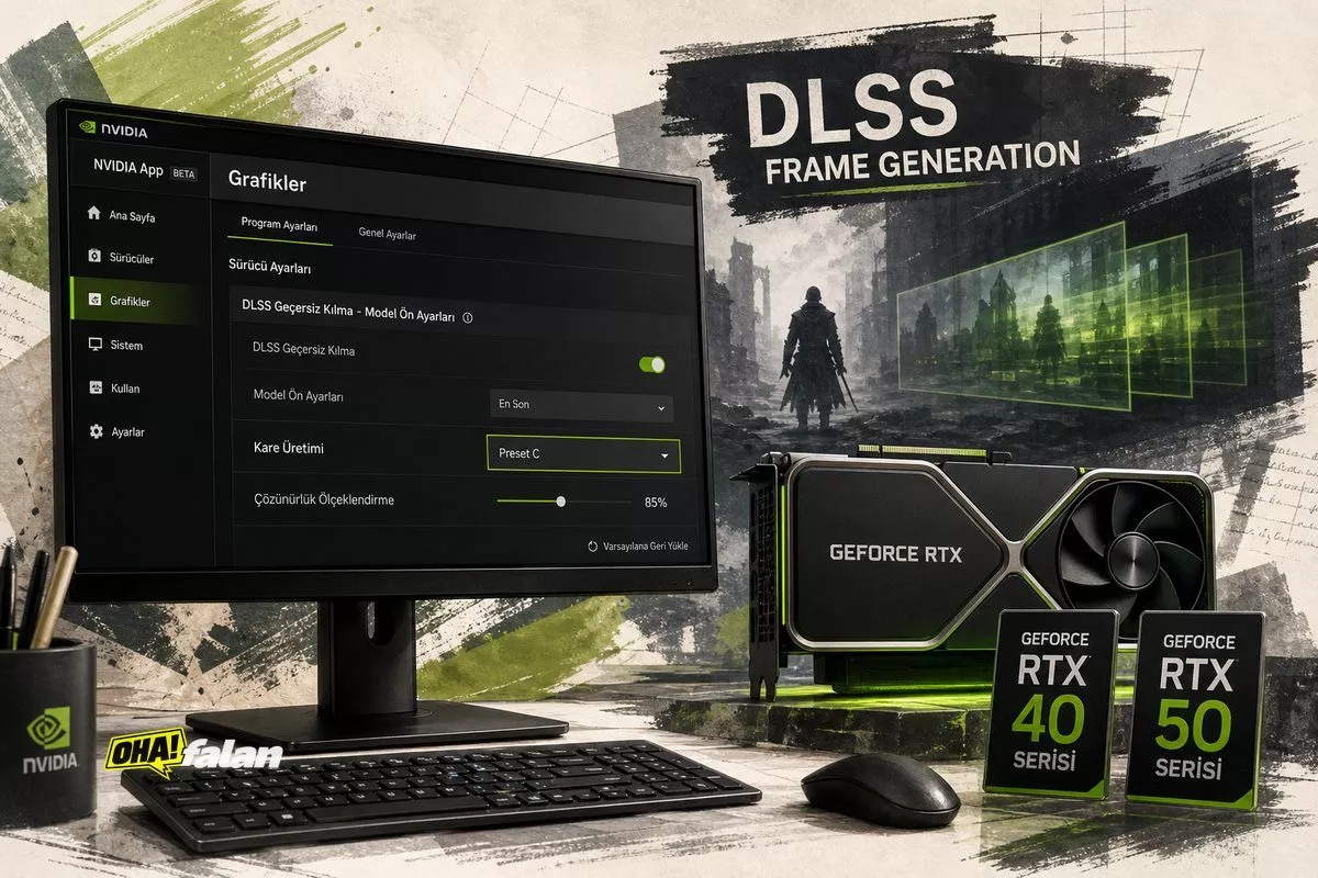 NVIDIA App beta, DLSS Kare Üretimi için Preset C ekledi