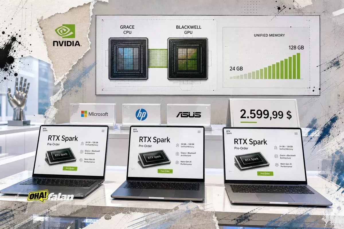Nvidia RTX Spark dizüstüler 2.599,99 dolardan ön siparişte