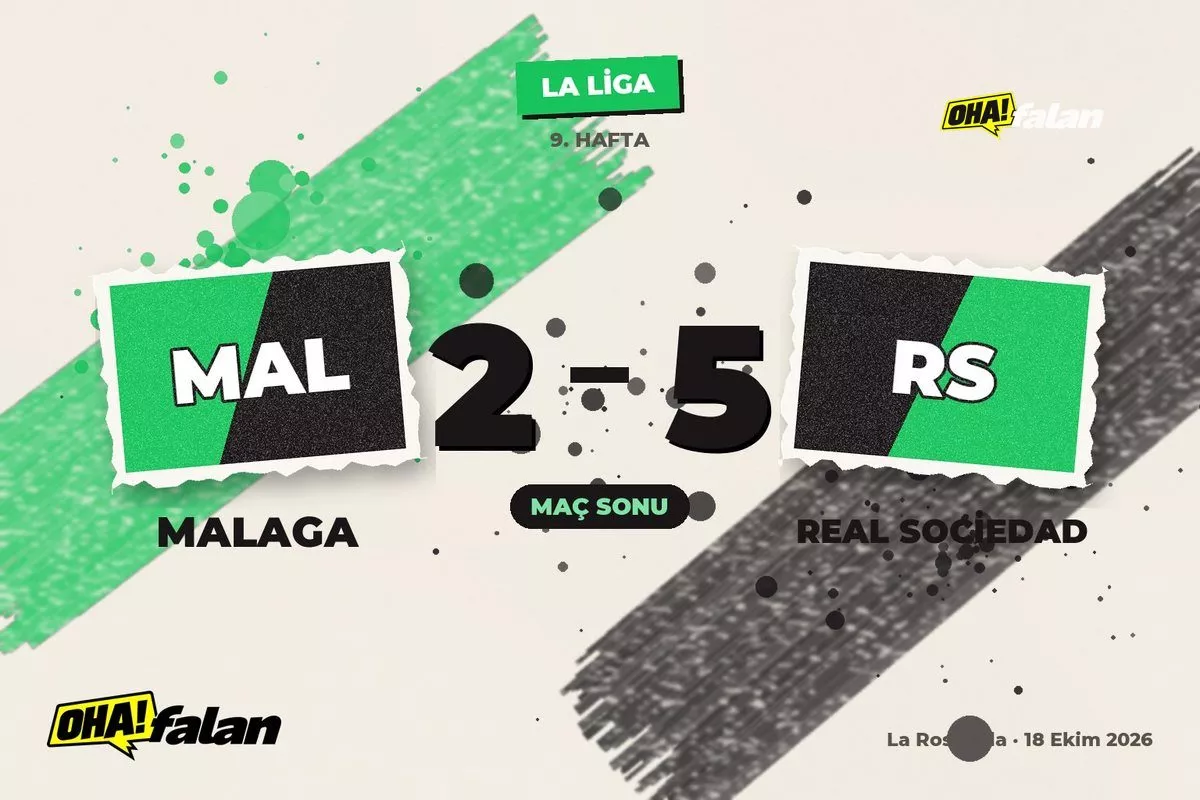 Oyarzabal’ın 2 golü Real Sociedad’a Malaga’da 5-2’lik galibiyeti getirdi
