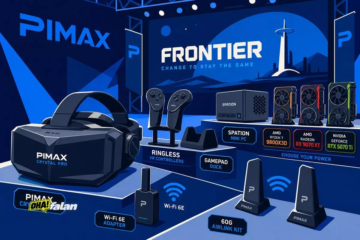Pimax Crystal Pro kablosuz PC VR başlığı duyuruldu