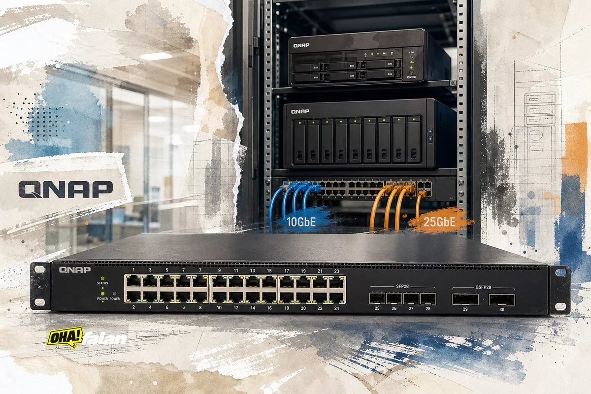 QNAP, QSW-M7230P-2X4F24T 100GbE PoE anahtarını duyurdu