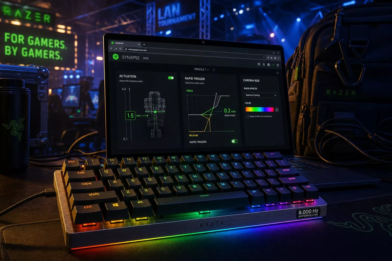Razer, Huntsman V3 Pro Mini 8KHz klavyeyi duyurdu