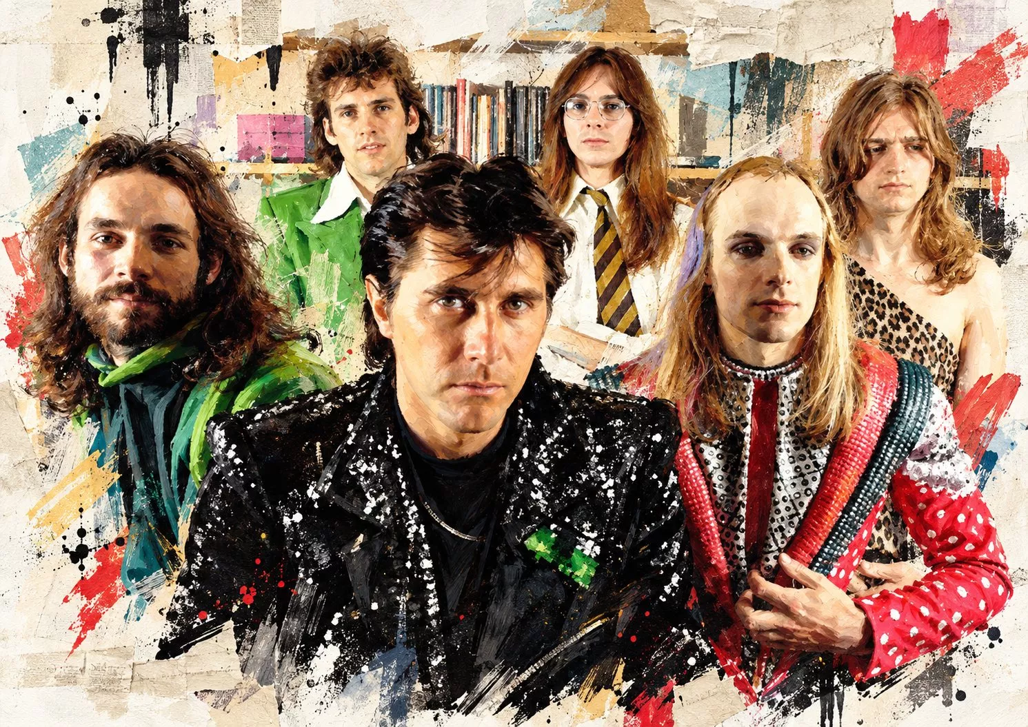 Roxy Music’in 1973 dönemini ve yeniden gün yüzüne çıkarılan “Pyjamarama” kayıtlarını çağrıştıran arşiv stüdyo atmosferi