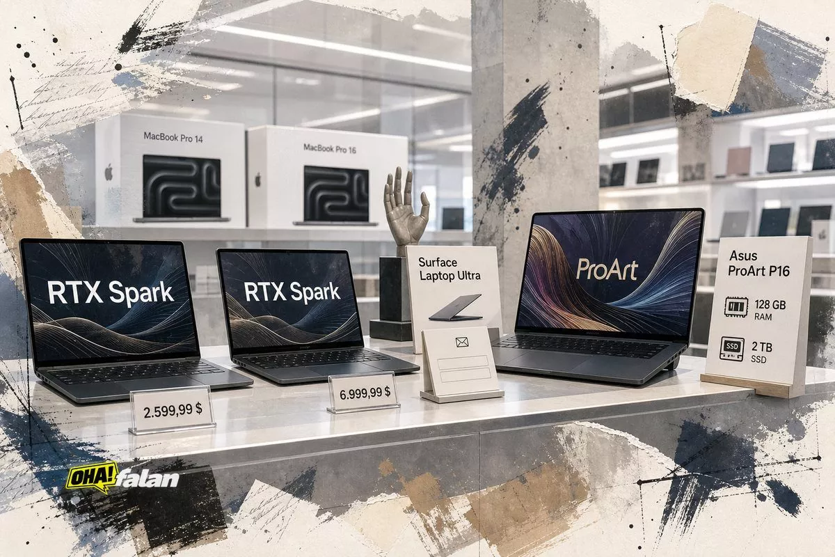 RTX Spark dizüstüler 2.599 dolardan başlıyor, 6.999,99 dolara çıkıyor