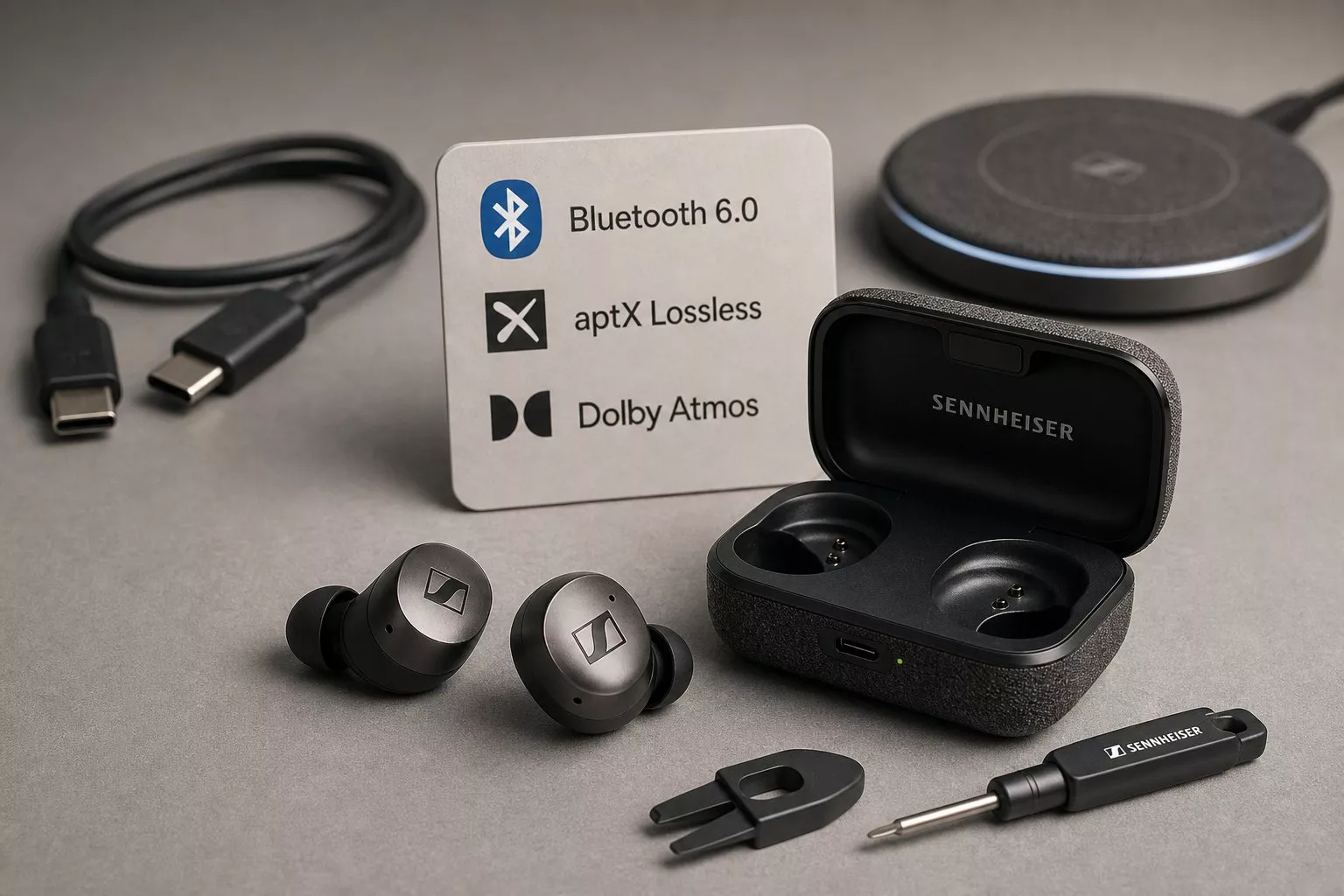 Sennheiser Momentum True Wireless 5’in pili kullanıcı tarafından değiştirilebiliyor