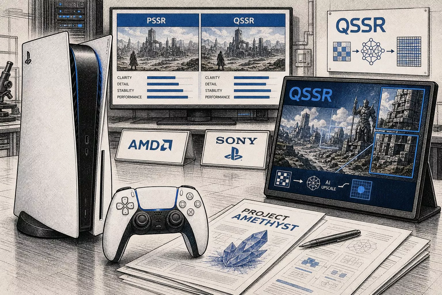Sony, QSSR yapay zekâ destekli görüntü yükseltmeyi PlayStation 5’e getiriyor