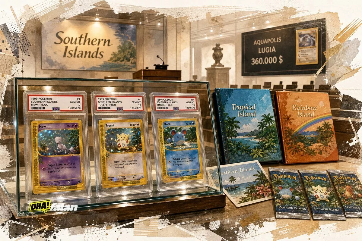 Southern Islands Pokémon kartları açık artırmada 1,2 milyon dolara yaklaştı