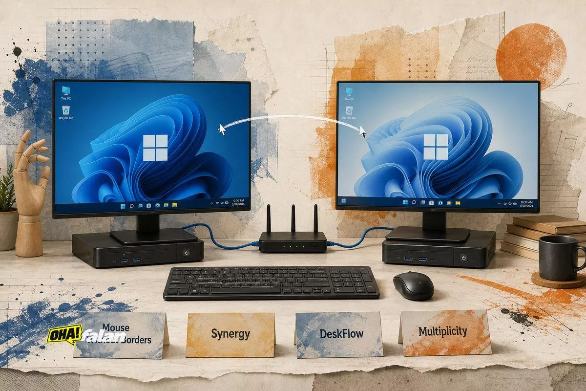Tek klavye ve fareyle 2 PC kontrolü için yazılım seçenekleri