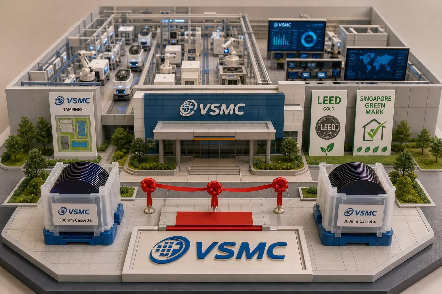 VSMC, Singapur’daki ilk 300 mm fabrikasını açtı