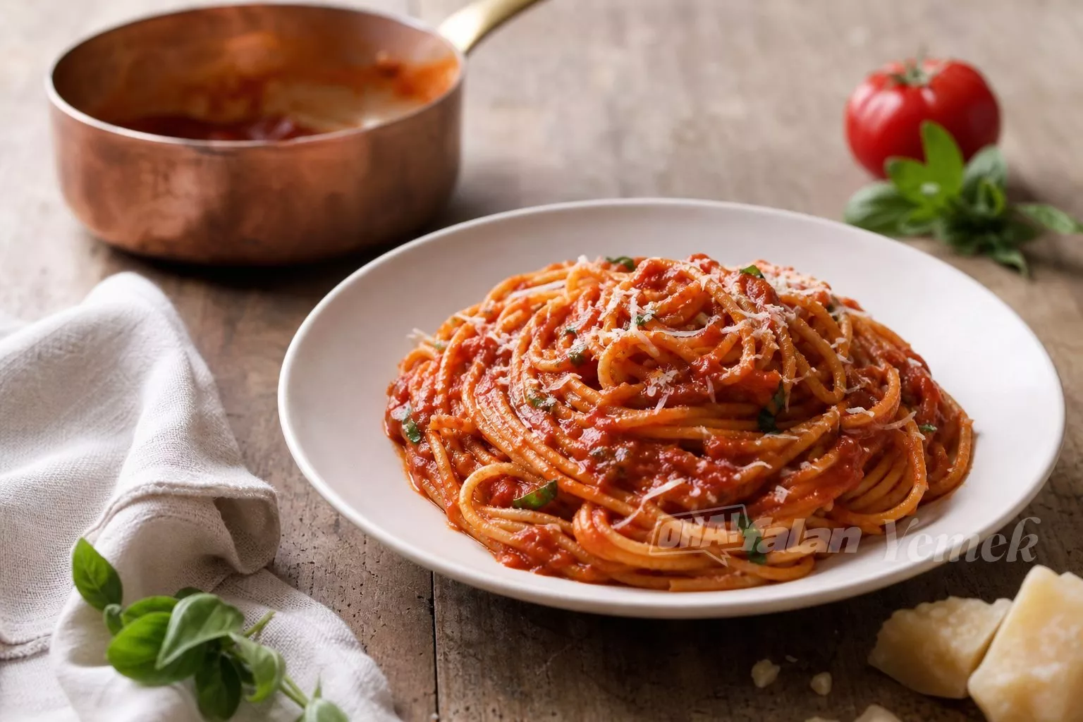 Domates Soslu Spagetti