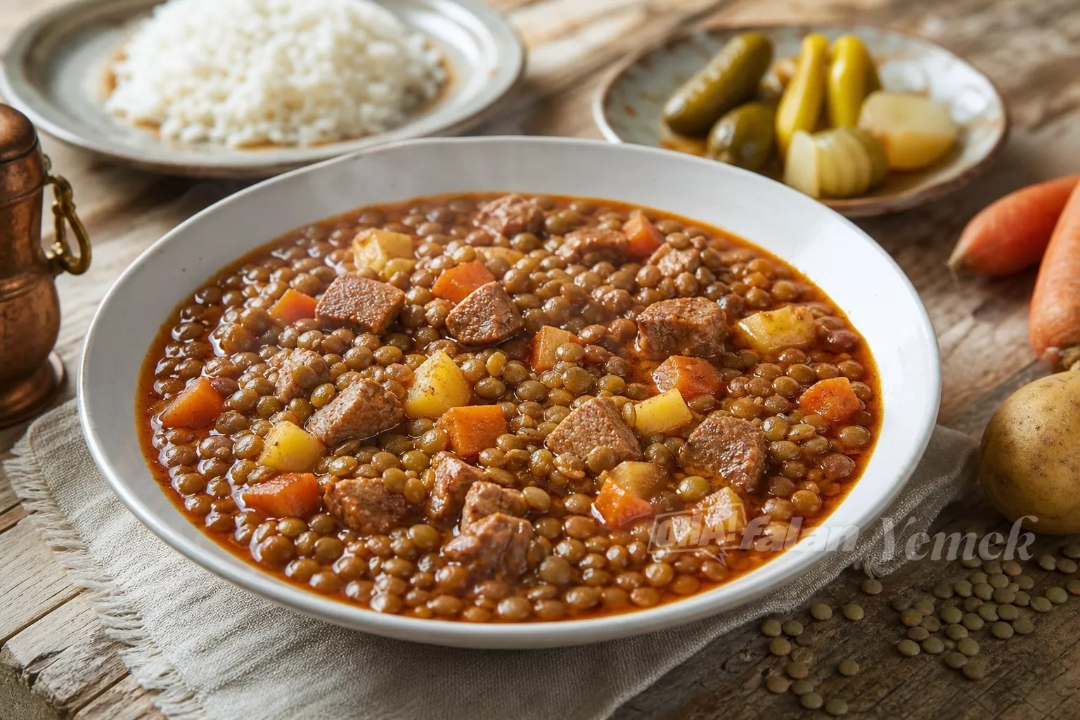 Etli Yeşil Mercimek