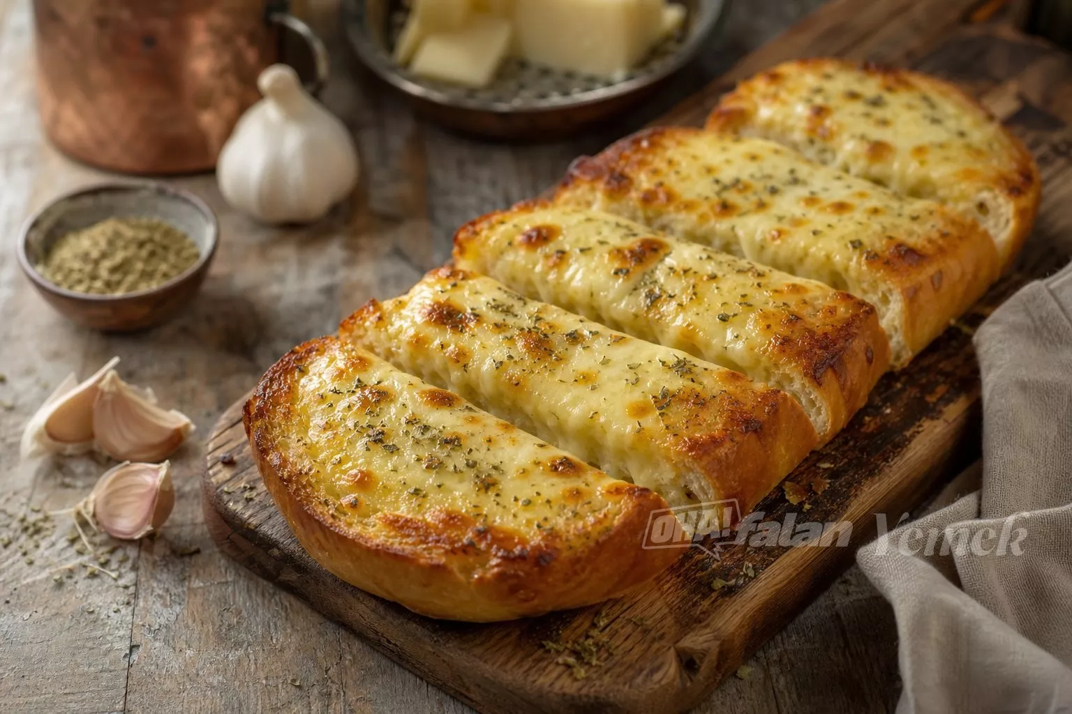Fırında Kaşarlı Ekmek