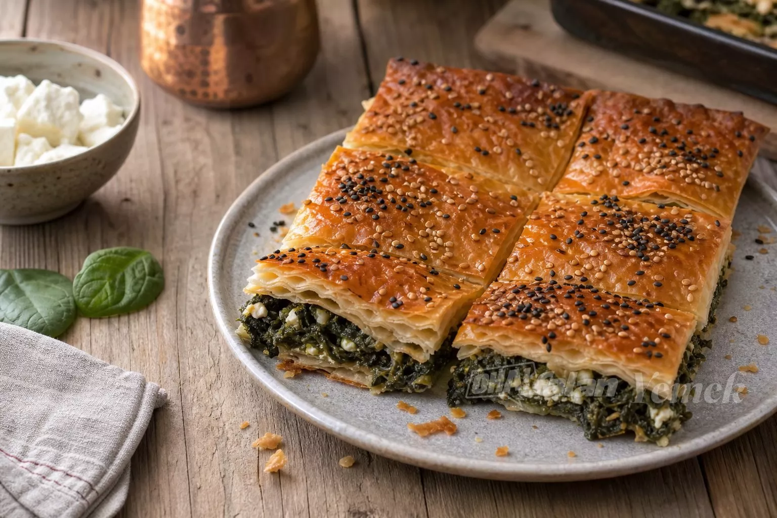 Ispanaklı Tepsi Böreği