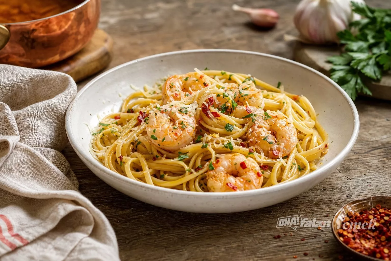 Karidesli Linguine