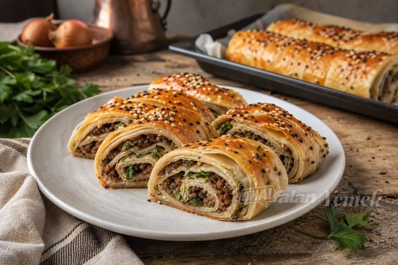 Kıymalı Rulo Börek