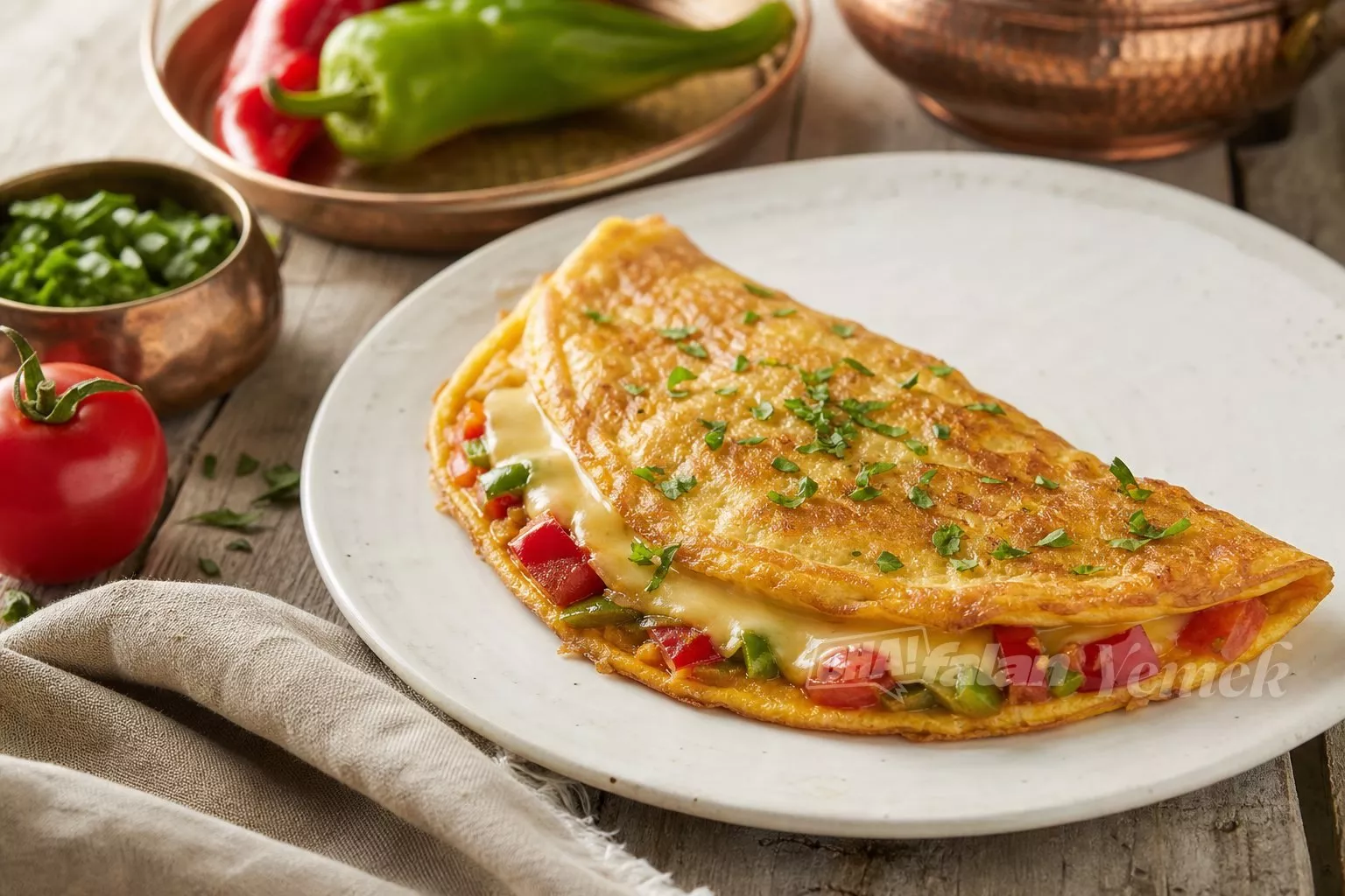 Sebzeli Omlet
