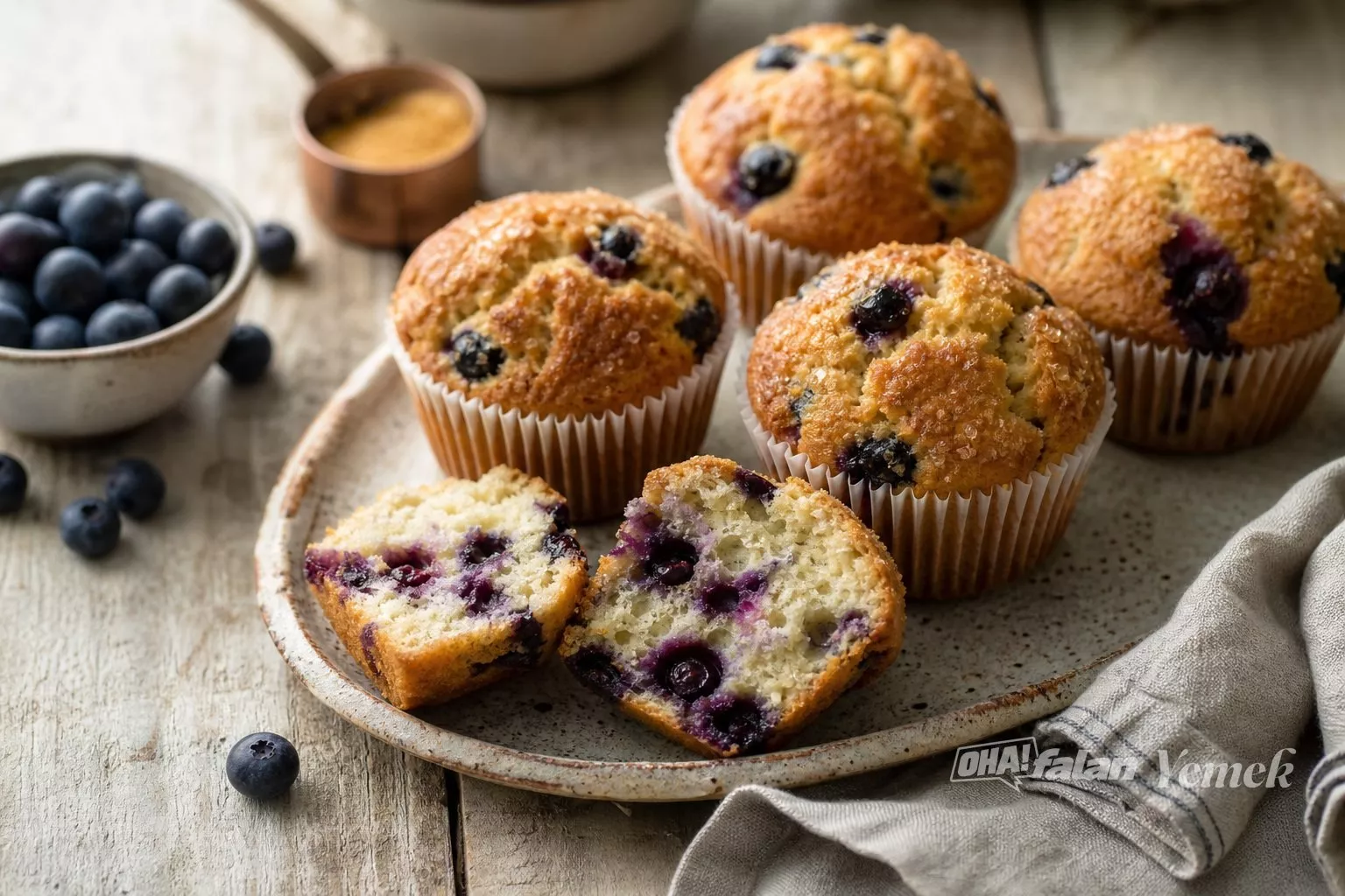Yaban Mersinli Muffin