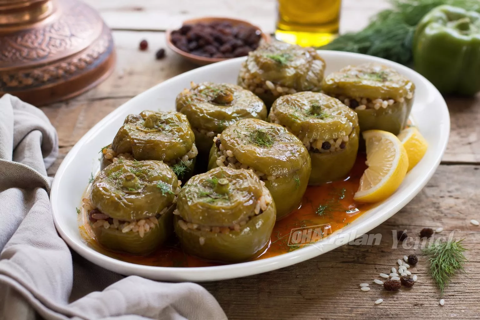Zeytinyağlı Biber Dolması
