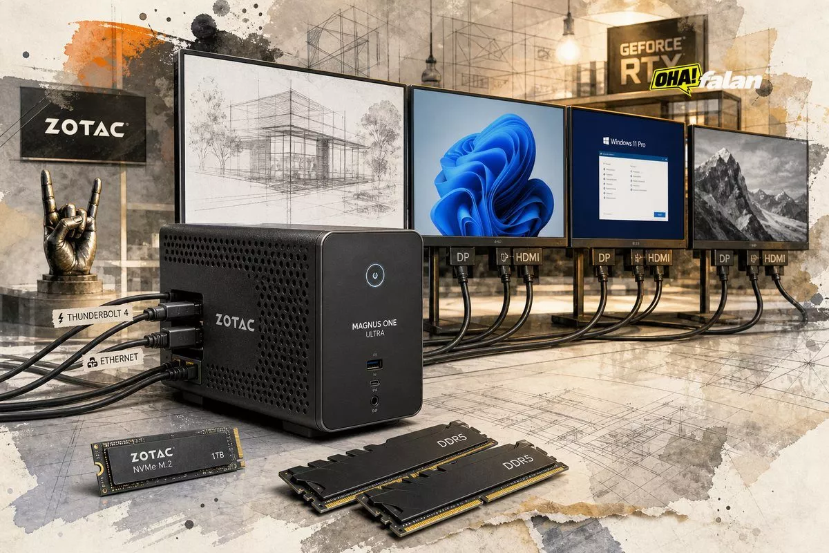 Zotac Magnus One Ultra satışta: RTX 5080’li 11,46 litrelik PC